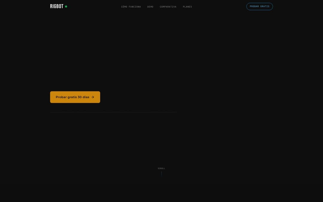 Sitio rigbot.tech construido por RIG Digital